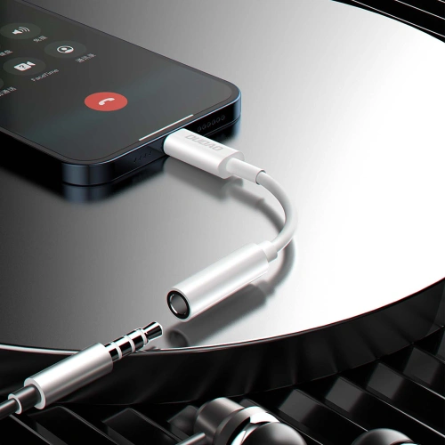 Kup Audio-Adapter Dudao Lightning/mini jack 3,5mm 10cm weiß (L16) - DDA147 - {ean13} - Sklep Home Screen