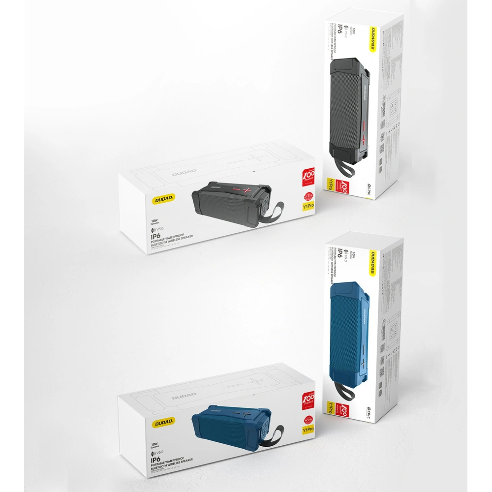 Głośnik wodoodporny Bluetooth 5.0 Dudao IPX6 10W 4000mAh czarny (Y1Pro)