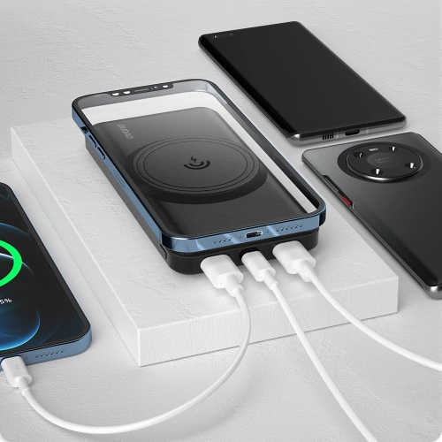 Kup Powerbank cu încărcare wireless Dudao MagSafe 10000mAh 22,5W Power Delivery Quick Charge 2xUSB/USB-C Qi 15W negru (K14Pro) - DDA150 - {ean13} - Sklep Home Screen