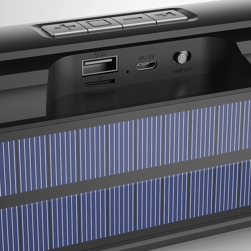 Kup Bluetooth-Lautsprecher 5.0 Dudao 5W 1200mAh FM-Radio Solarpanel schwarz (Y1XS) - DDA153 - {ean13} - Sklep Home Screen