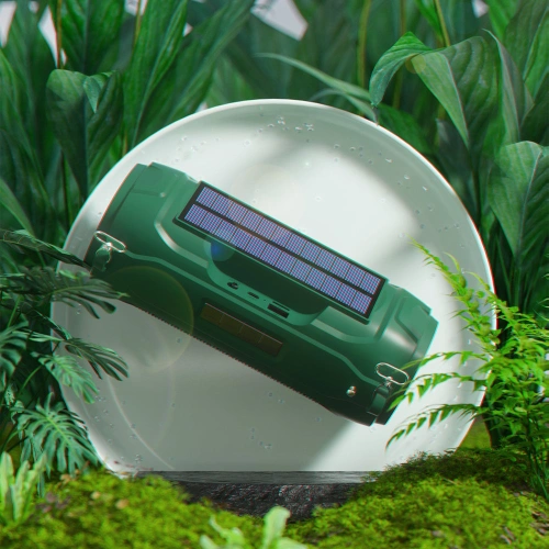 Buy Dudao Wireless Bluetooth 5.0 Speaker 5W 1200mAh FM Radio Solar Panel Green (Y1XS-green) - DDA154 - {ean13} - Home Screen Store Europe