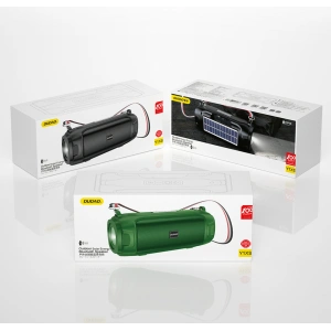 Kup Głośnik Bluetooth 5.0 Dudao 5W 1200mAh radio FM panel solarny zielony (Y1XS) - DDA154 - {ean13} - Sklep Home Screen
