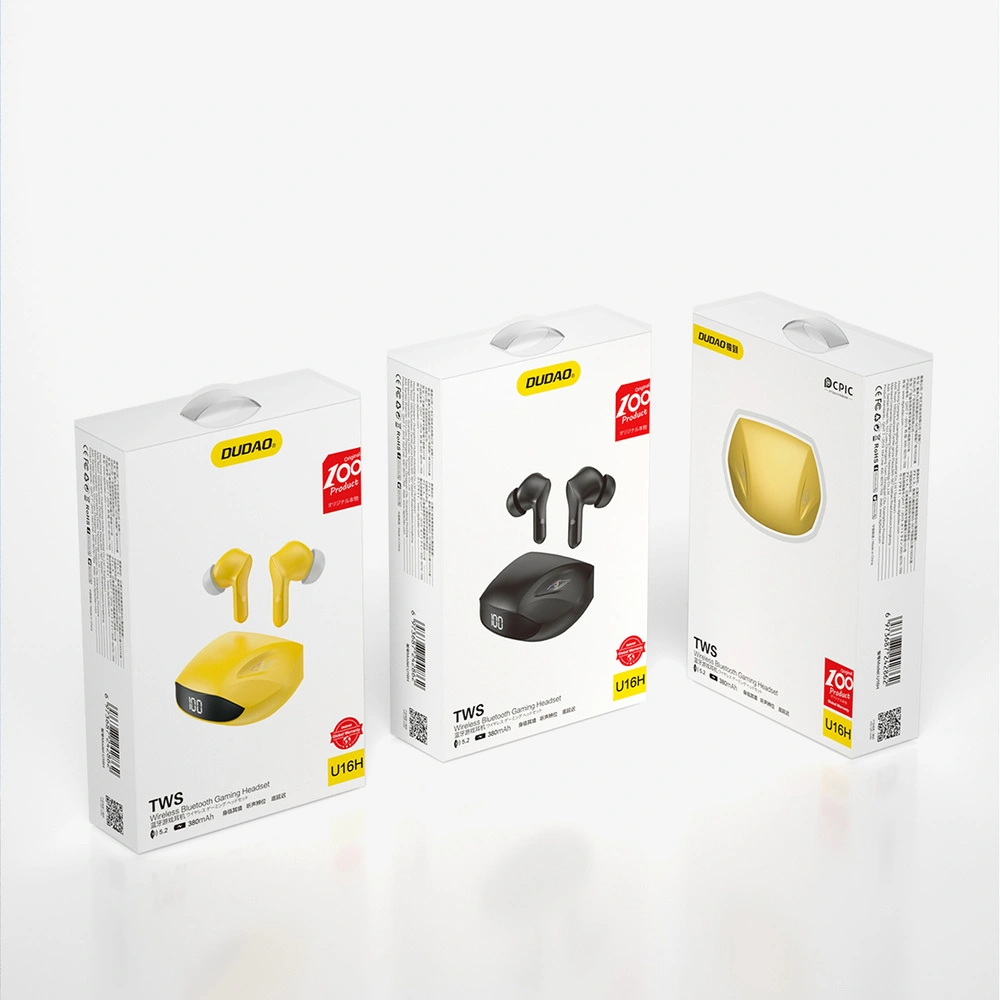 Słuchawki bezprzewodowe Dudao TWS Bluetooth 5.2 czarny (U16H)