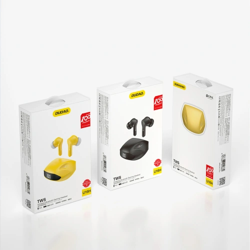 Buy Dudao in-ear wireless headphones TWS Bluetooth 5.2 yellow (U16H-yellow) - DDA156 - {ean13} - Home Screen Store Europe