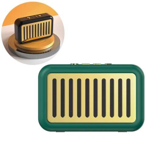 Kup Retro Bluetooth 5.0 hangszóró Dudao zöld (Y13s) - DDA157 - {ean13} - Sklep Home Screen