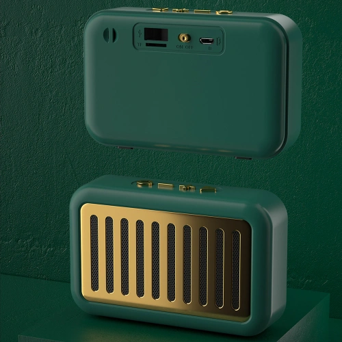 Buy Dudao Y13s Retro Portable Wireless Bluetooth 5.0 Speaker Green (Y13s-green) - DDA157 - {ean13} - Home Screen Store Europe