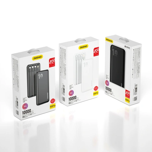 Kup Powerbank Dudao 10000mAh cu cablu USB, USB-C, Lightning (K6Pro) - DDA161 - {ean13} - Sklep Home Screen