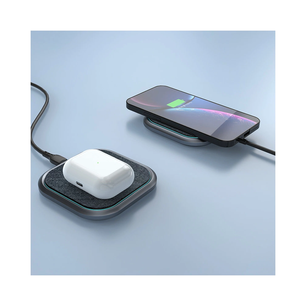 Ładowarka bezprzewodowa Dudao 15W szary (A10H)