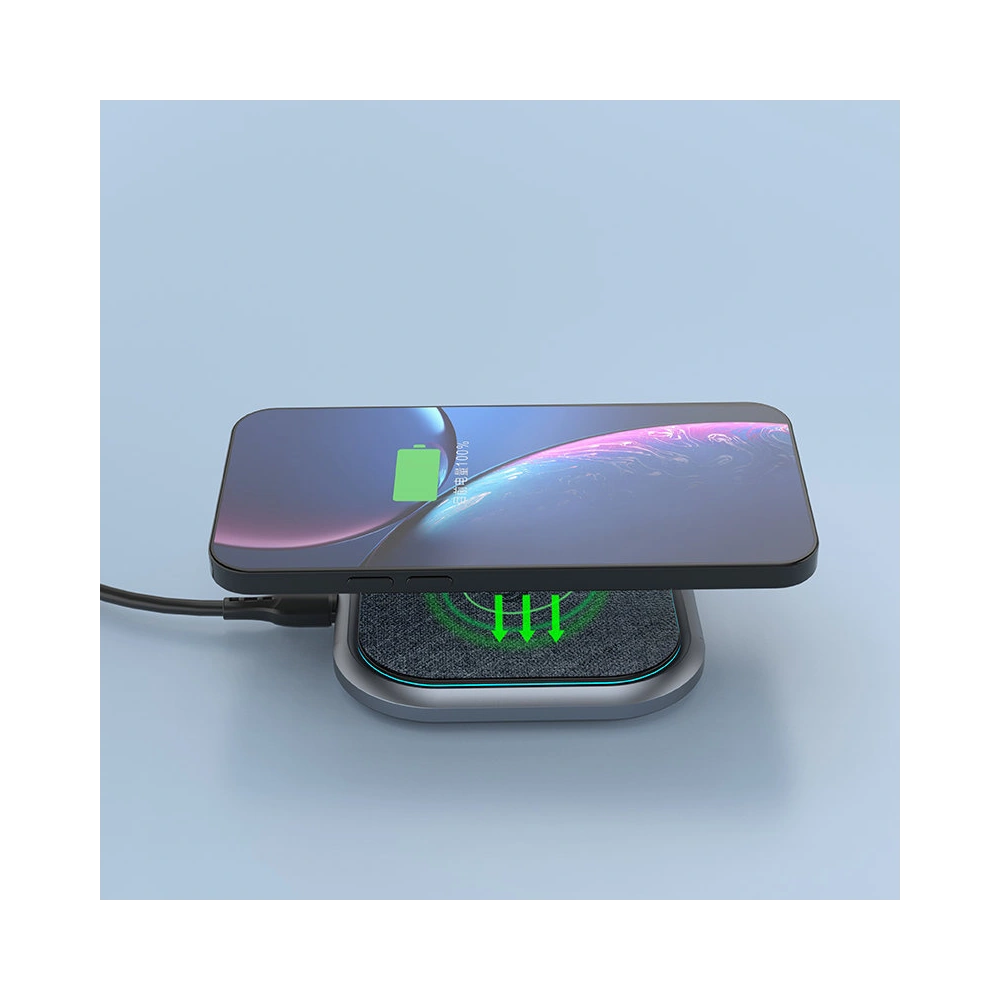 Ładowarka bezprzewodowa Dudao 15W szary (A10H)