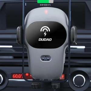 Kup Uchwyt samochodowy z ładowarką indukcyjną Dudao Qi 15W szary (F20xs) - DDA164 - {ean13} - Sklep Home Screen