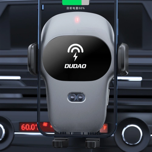 Kup Uchwyt samochodowy z ładowarką indukcyjną Dudao Qi 15W szary (F20xs) - DDA164 - {ean13} - Sklep Home Screen