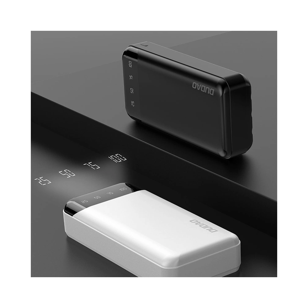 Powerbank Dudao 20000mAh z 3 wbudowanymi kablami USB-C/microUSB/Lightning czarny (K6Pro+)