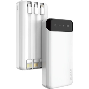 Kup Powerbank Dudao 20000mAh cu 3 cabluri integrate USB-C/microUSB/Lightning alb (K6Pro+) - DDA167 - {ean13} - Sklep Home Screen