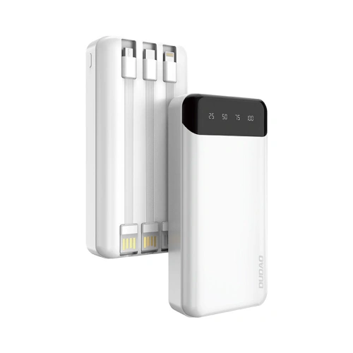 Kup Powerbank Dudao 20000mAh cu 3 cabluri integrate USB-C/microUSB/Lightning alb (K6Pro+) - DDA167 - {ean13} - Sklep Home Screen