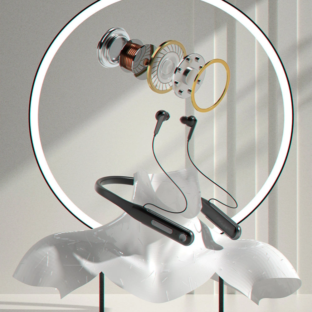 Słuchawki bezprzewodowe Dudao Neckband 400mAh czarny (U5Max)