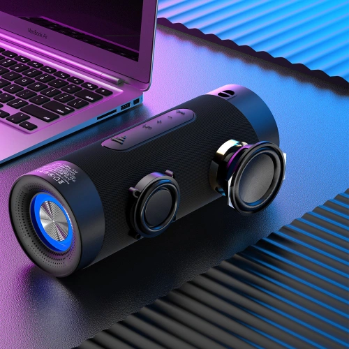Kup Bluetooth 5.0 hangszóró Dudao RGB kék (Y10Pro) - DDA173 - {ean13} - Sklep Home Screen