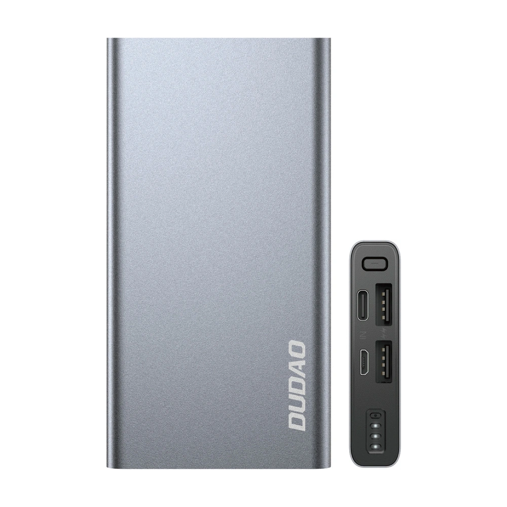 Powerbank Dudao 10000mAh ekran LED srebrny (K5Pro)
