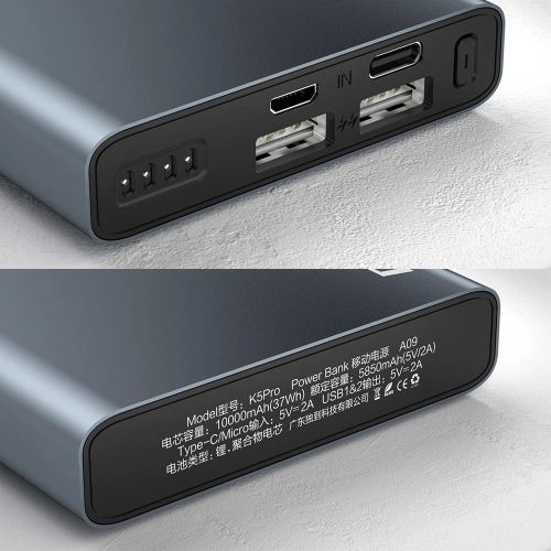 Kup Powerbank Dudao 10000mAh LED-Display silber (K5Pro) - DDA175 - {ean13} - Sklep Home Screen