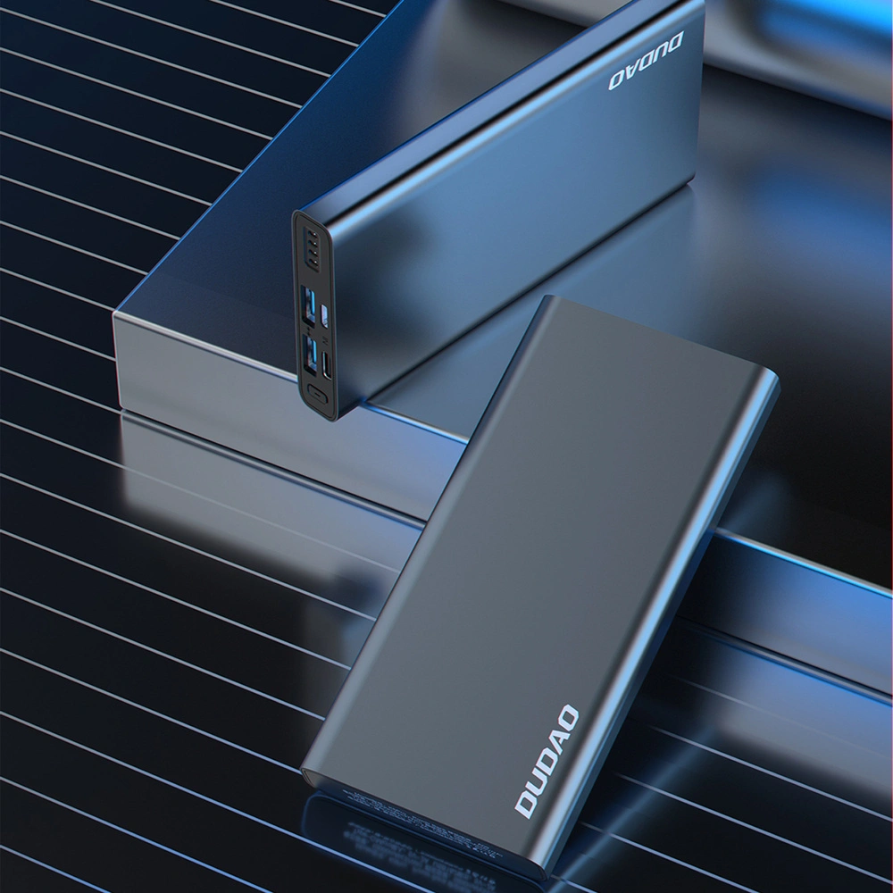 Powerbank Dudao 10000mAh ekran LED srebrny (K5Pro)