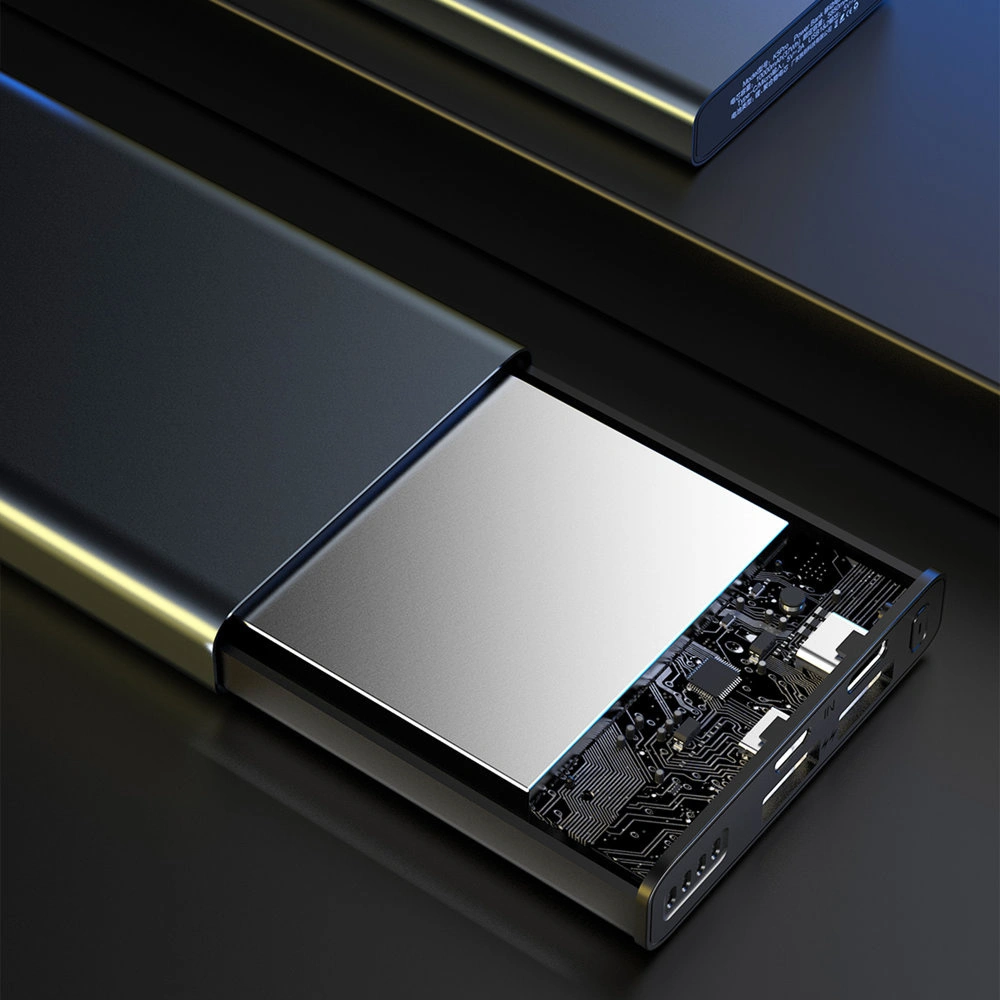 Powerbank Dudao 10000mAh ekran LED srebrny (K5Pro)