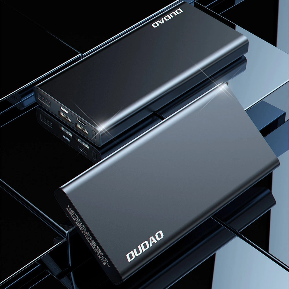 Powerbank Dudao 10000mAh ekran LED srebrny (K5Pro)