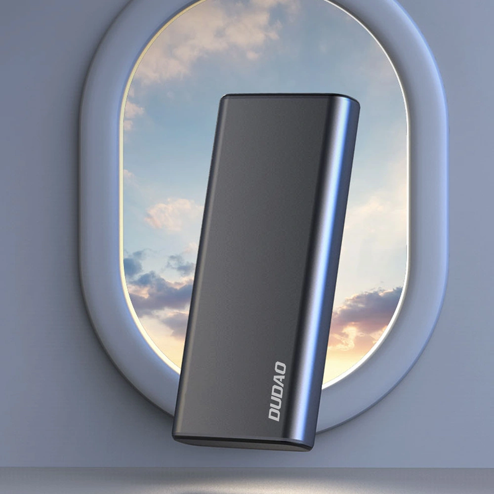 Powerbank Dudao 10000mAh ekran LED srebrny (K5Pro)