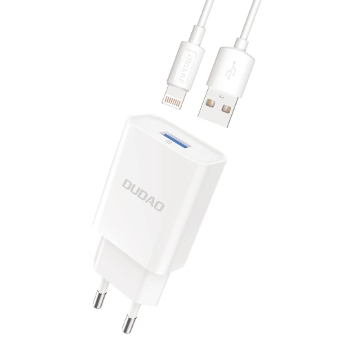 Kup Hálózati töltő Dudao USB QC3.0 12W fehér + Lightning kábel 1m (A3EU) - DDA178 - {ean13} - Sklep Home Screen
