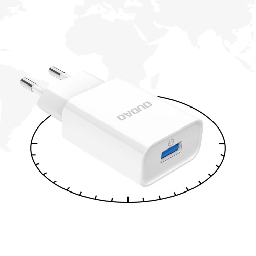 Kup Încărcător de rețea Dudao USB QC3.0 12W alb + cablu Lightning 1m (A3EU) - DDA178 - {ean13} - Sklep Home Screen