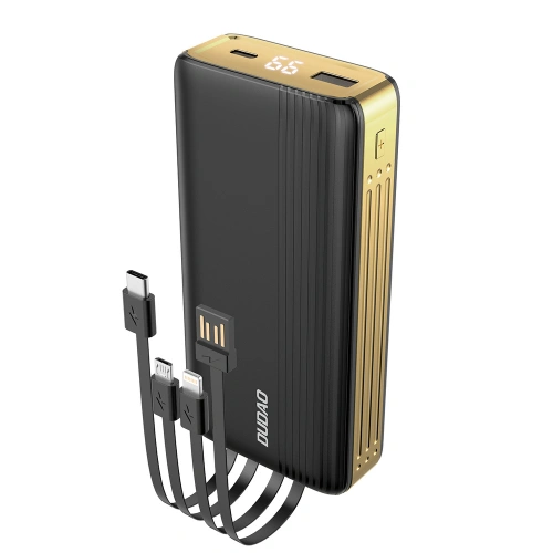 Buy Dudao K4Pro powerbank with built-in cables 20000mAh LED display black - DDA181 - {ean13} - Home Screen Store Europe