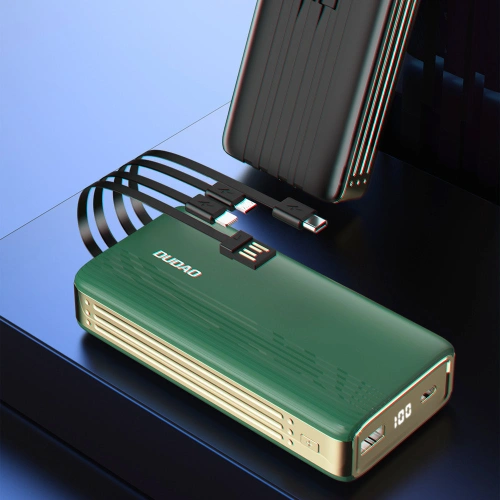 Kup Powerbank Dudao 20000mAh z wbudowanymi kablami ekran LED czarny (K4Pro) - DDA181 - {ean13} - Sklep Home Screen