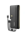 Powerbank Dudao 10000mAh cu cabluri integrate ecran LED negru (K4Pro)