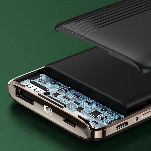 Kup Powerbank Dudao 10000mAh z wbudowanymi kablami ekran LED czarny (K4Pro) - DDA183 - {ean13} - Sklep Home Screen
