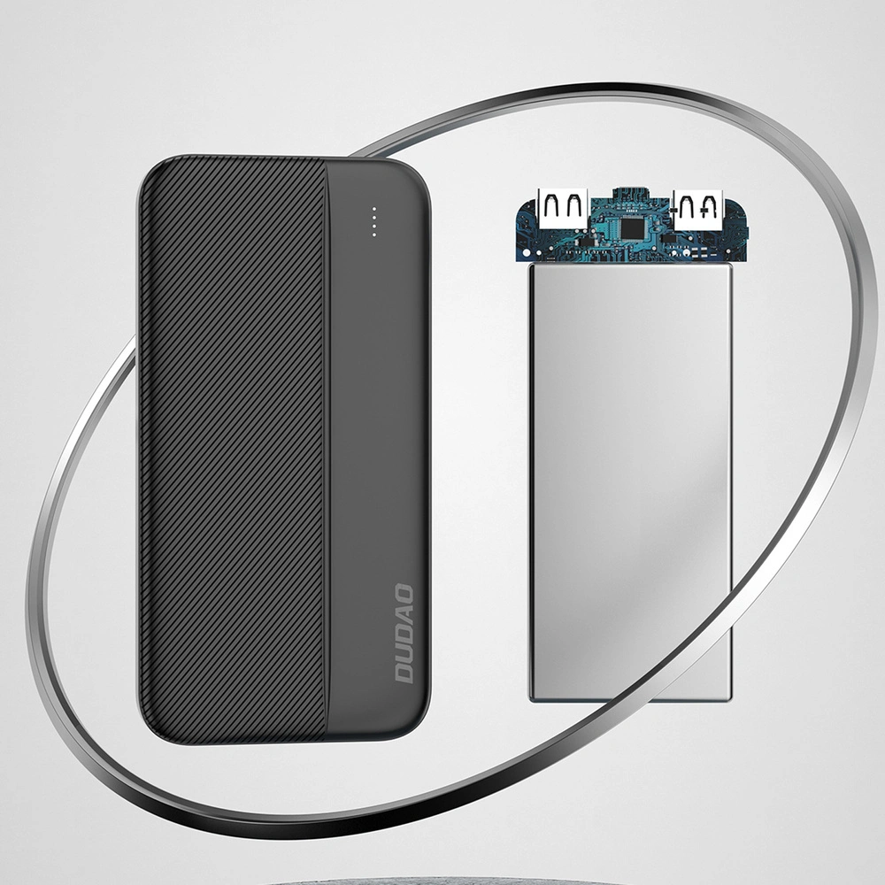 Powerbank Dudao 2xUSB 10000mAh 5V/2A czarny (K4S)