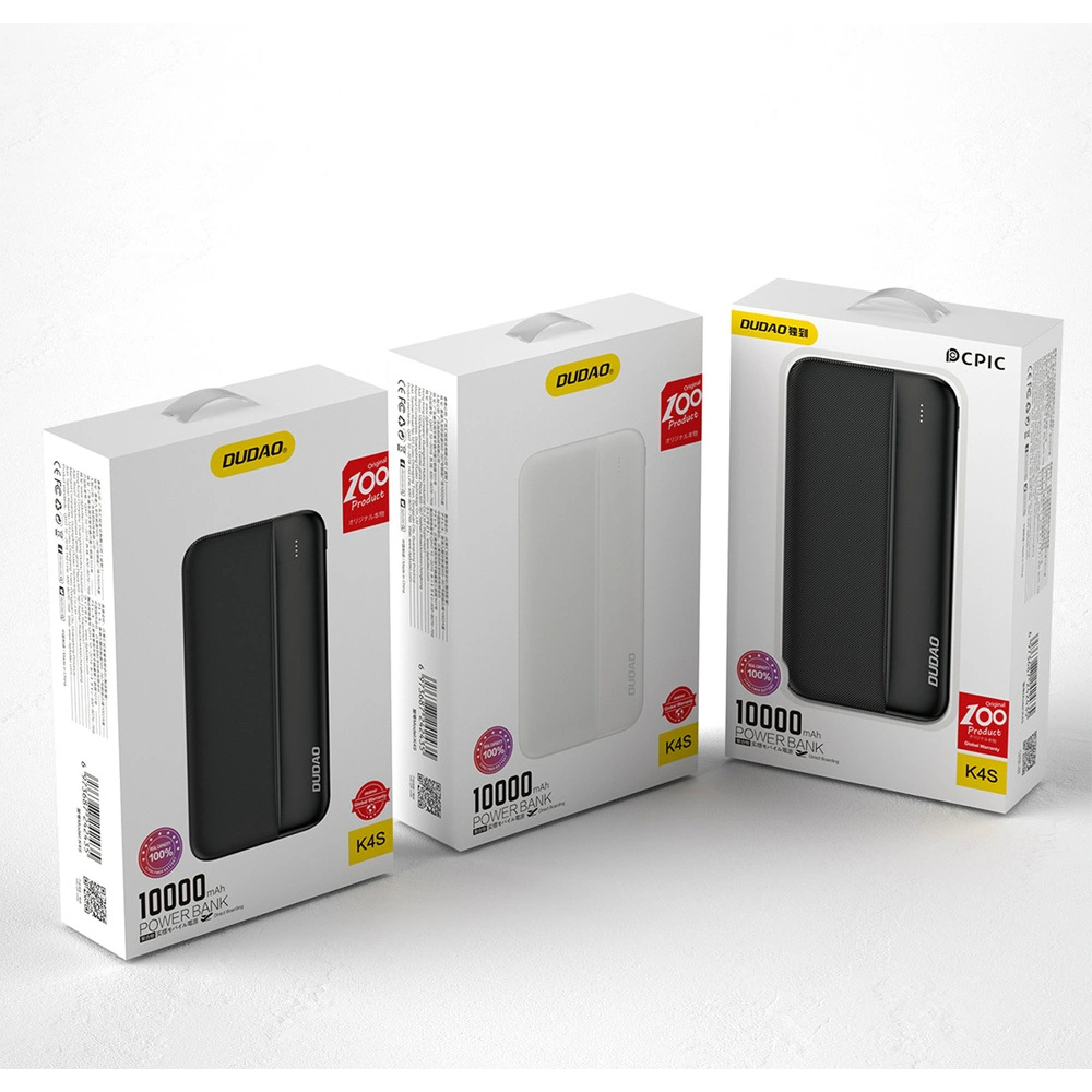 Powerbank Dudao 2xUSB 10000mAh 5V/2A czarny (K4S)