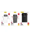 Buy Dudao K1Max 30000mAh power bank with built-in cables black (K1Max-black) - DDA186 - {ean13} - Home Screen Store Europe