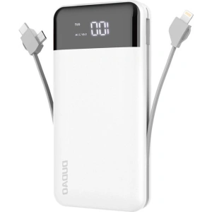 Kup Powerbank Dudao 20000mAh z wbudowanymi kablami biały (K1Pro) - DDA188 - {ean13} - Sklep Home Screen