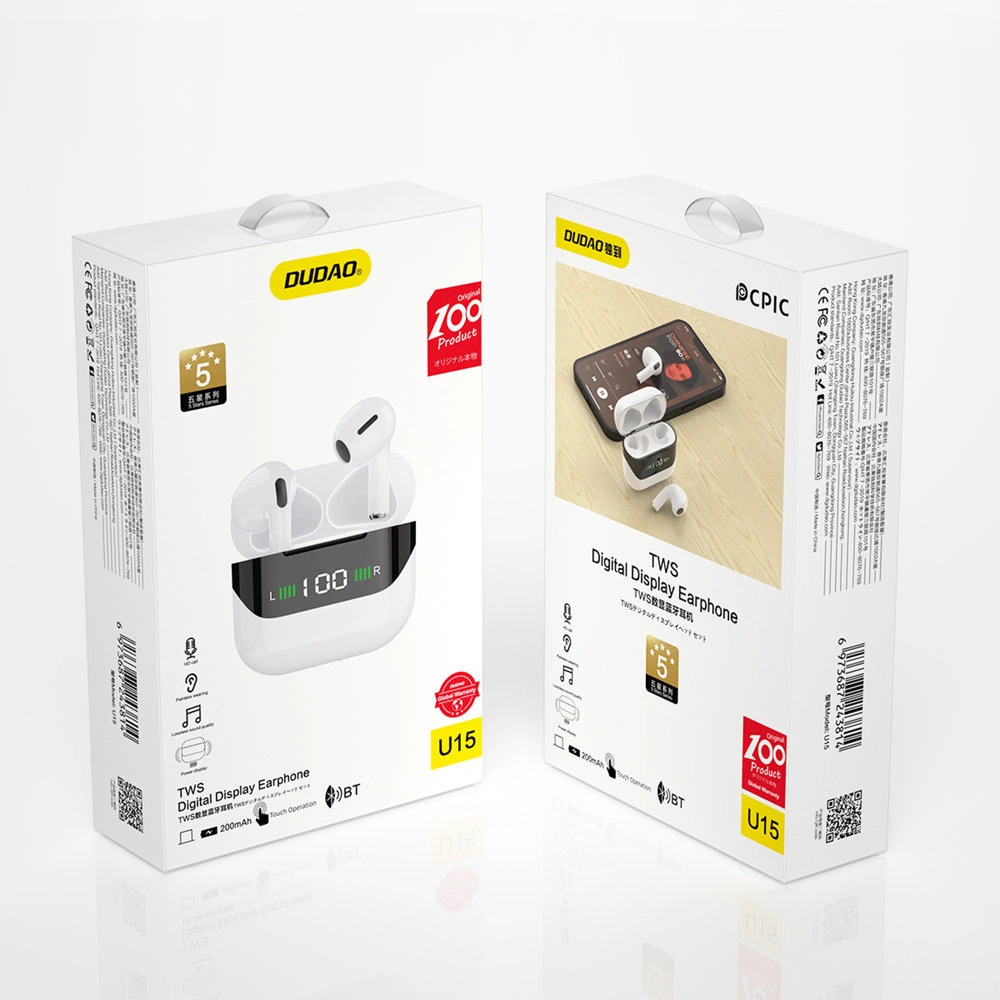 Słuchawki bezprzewodowe Dudao TWS biały (U15)