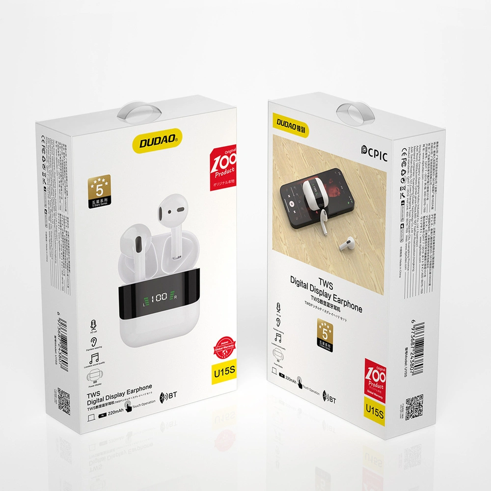 Słuchawki bezprzewodowe Dudao TWS biały (U15S)