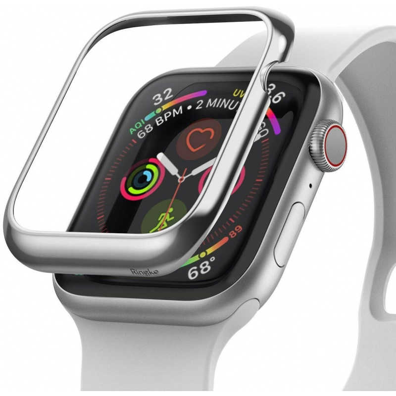 Kup Nakładka Ringke Bezel Styling Apple Watch 4/5/6/7/SE/8/9 40/41MM stal nierdzewna Glossy Silver AW4-40-01 - 8809659044326 - RGK1094GSLV - Homescreen.pl