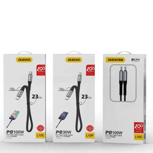 Kup Kabel Dudao USB-C - USB-C PD100W schwarz (L10C) - DDA203 - {ean13} - Sklep Home Screen