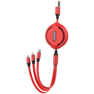 Kup Kabel Dudao 3w1 z możliwością przedłużenia 1.1m czerwony (L8H-red) - DDA205 - {ean13} - Sklep Home Screen