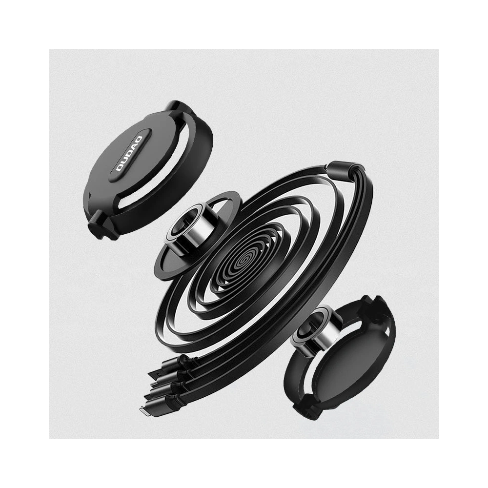 Kabel Dudao 3w1 z możliwością przedłużenia 1.1m czerwony (L8H-red)