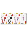 Buy Dudao L8H cable 3in1 extendable 1.1m red (L8H-red) - DDA205 - {ean13} - Home Screen Store Europe