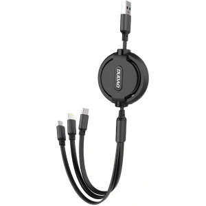 Kup Cablul Dudao 3w1 cu posibilitatea de extindere 1.1m negru (L8H-black) - DDA206 - {ean13} - Sklep Home Screen