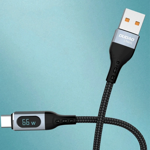 Buy Dudao USB cable - USB Type C fast charging PD 66W black (L7Max) - DDA208 - {ean13} - Home Screen Store Europe