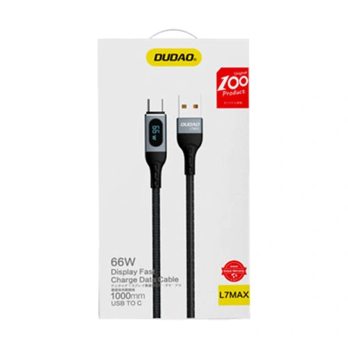 Kup Cablul Dudao USB - USB-C încărcare rapidă PD 66W negru (L7Max) - DDA208 - {ean13} - Sklep Home Screen