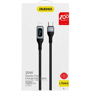 Kup Kabel Dudao USB-C/Lightning PD 20W czarny (L7MaxL) - DDA209 - {ean13} - Sklep Home Screen