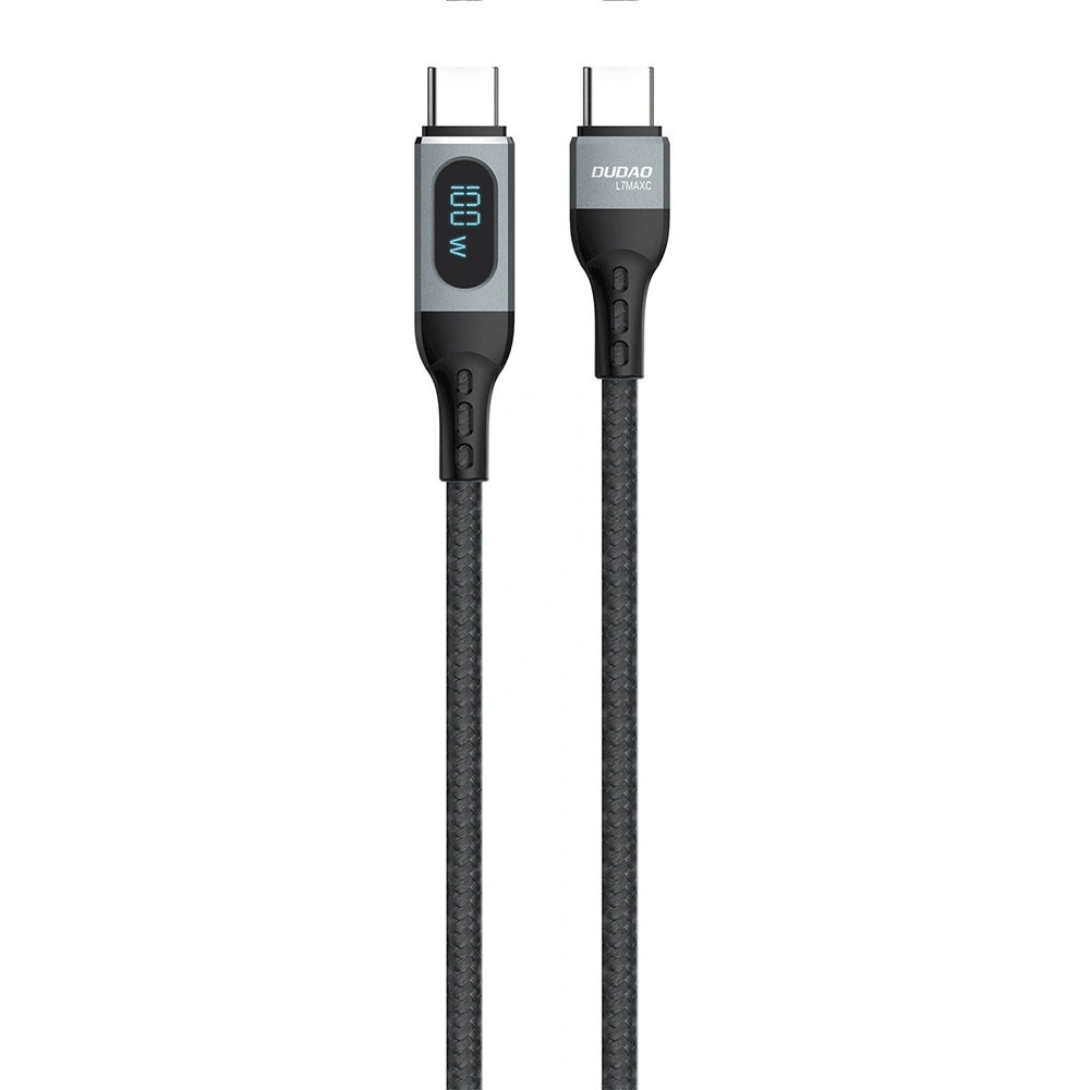 Kabel Dudao USB-C - USB-C szybkie ładowanie PD 100W czarny (L7MaxC)
