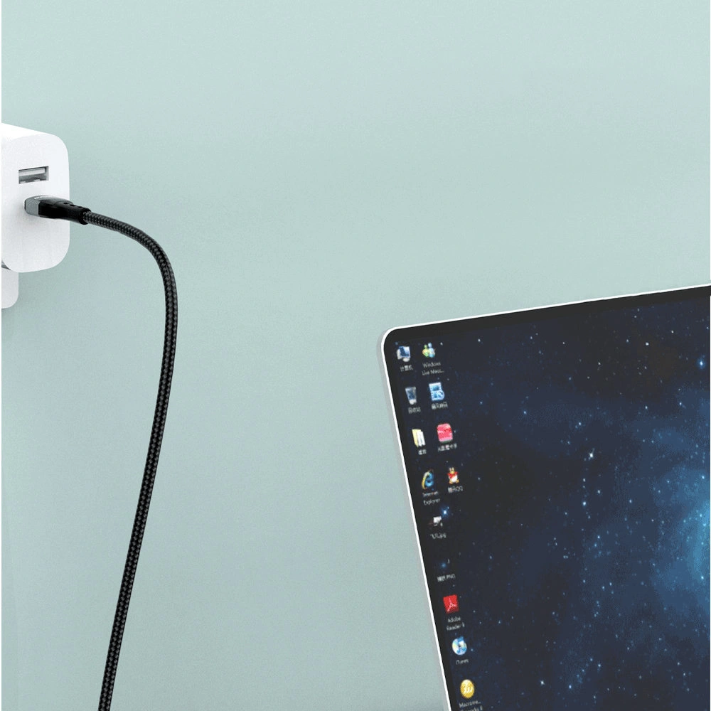 Kabel Dudao USB-C - USB-C szybkie ładowanie PD 100W czarny (L7MaxC)