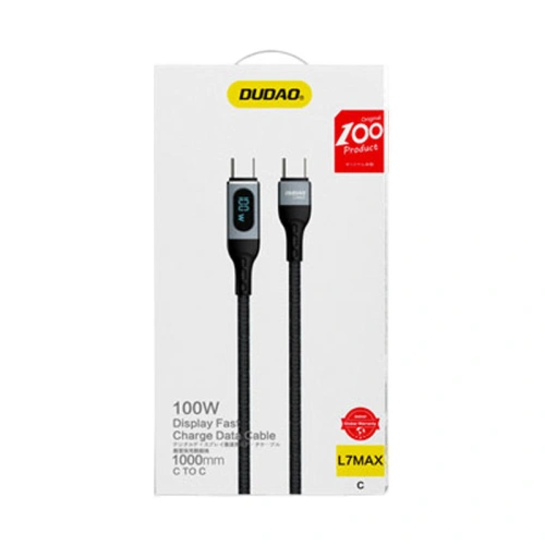 Kup Kabel Dudao USB-C - USB-C încărcare rapidă PD 100W negru (L7MaxC) - DDA210 - {ean13} - Sklep Home Screen